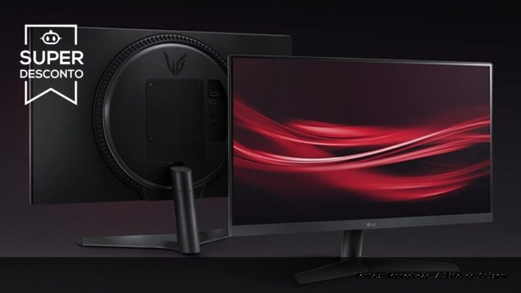 Volta às aulas: Monitor LG 24″ Full HD de 180 Hz tem 43% OFF em até 10x