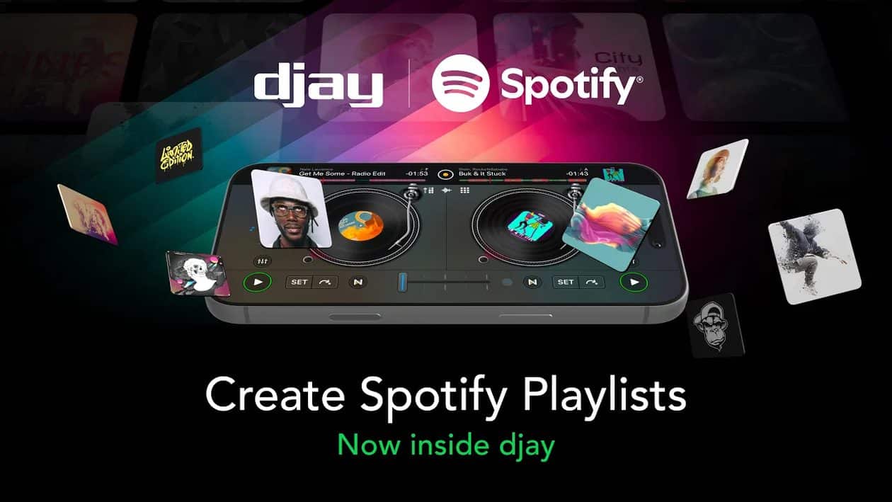 App djay agora permite criar e editar playlists do Spotify