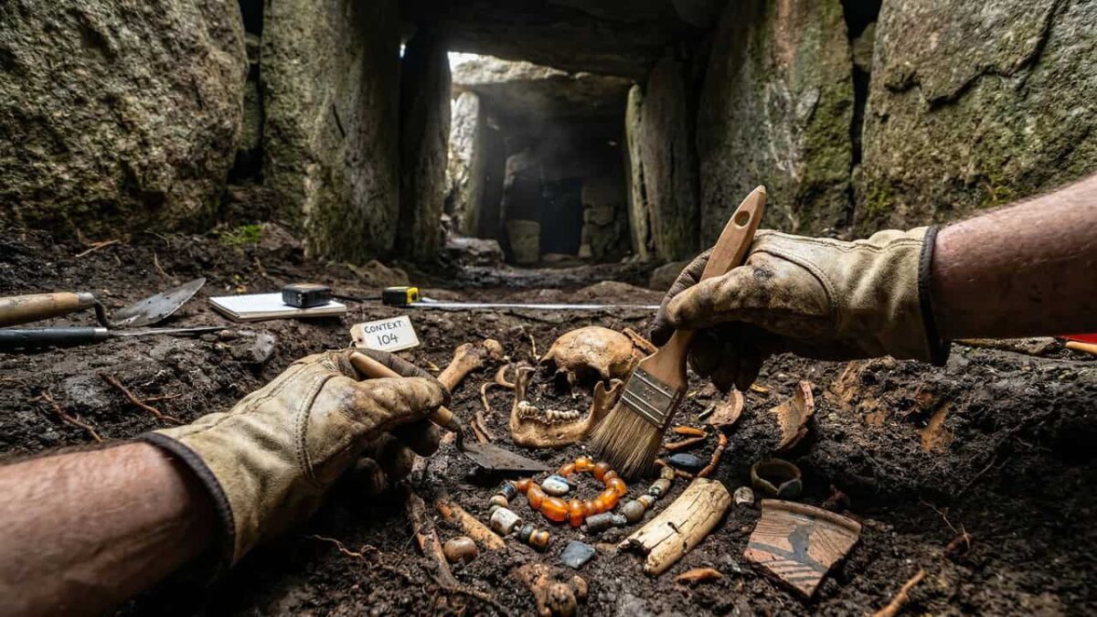 Arqueólogos descobrem um túmulo de 5.000 anos cheio de tesouros