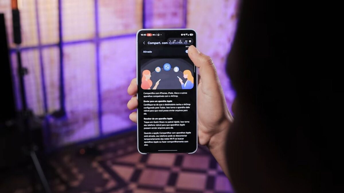 Celulares Galaxy S antigos devem receber o AirDrop em breve