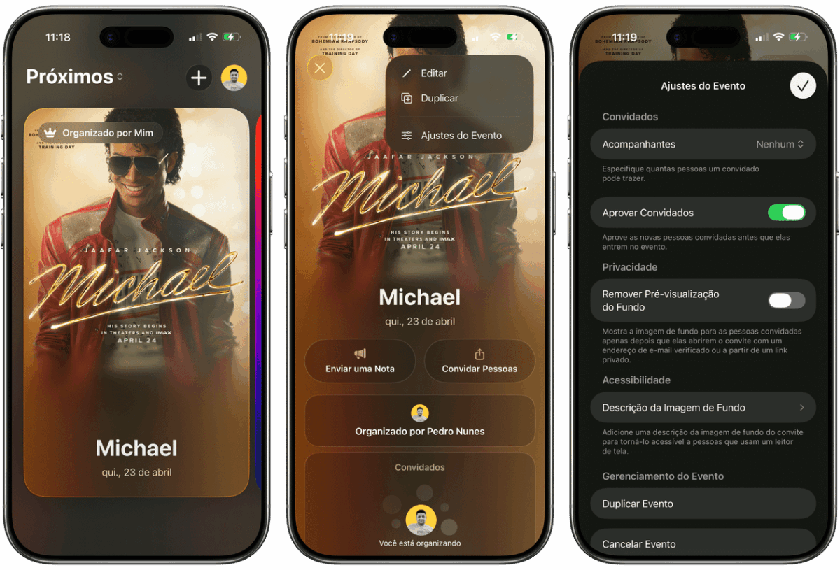 Como aprovar manualmente os convites de eventos no app Convites [iPhone e web]