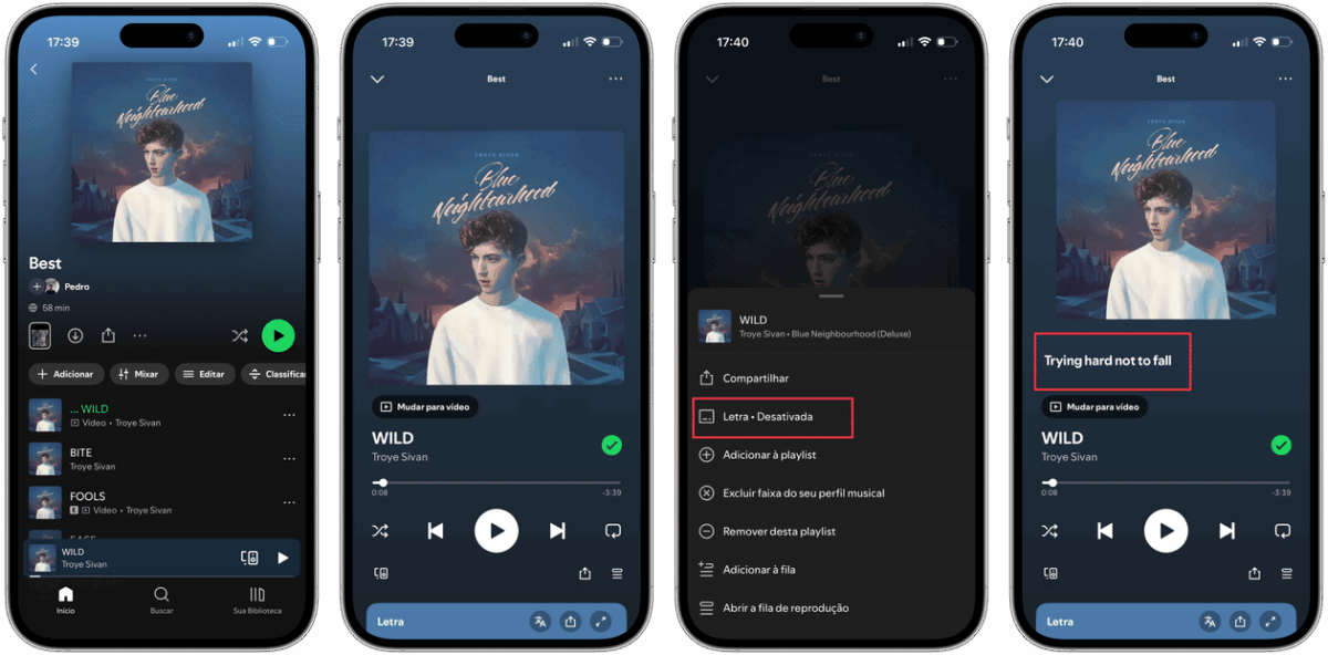 Como ver a letra de uma música junto com a capa no Spotify [iPhone]