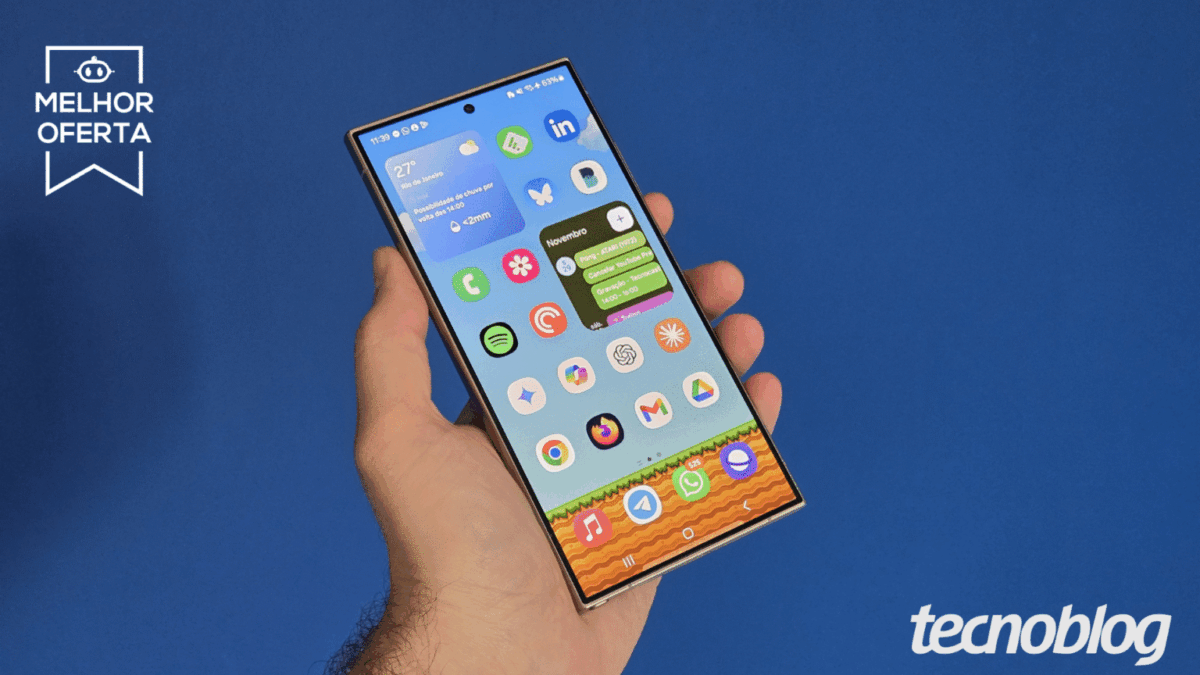 Galaxy S24 Ultra (256 GB) tem queda de 56% em promoção por até 12x sem juros