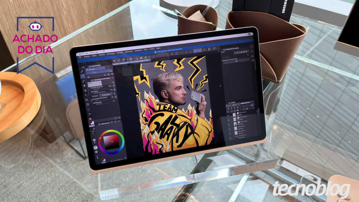 Galaxy Tab S10 FE sai com 41% de desconto em oferta por até 12x sem juros