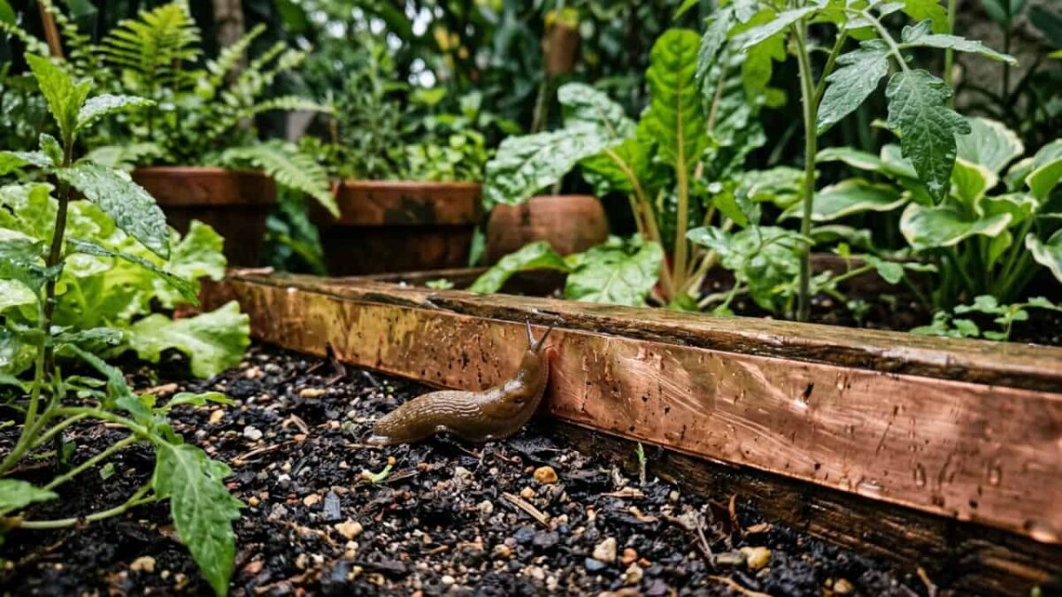 O pulo do gato para acabar com lesmas no jardim está nessa fita