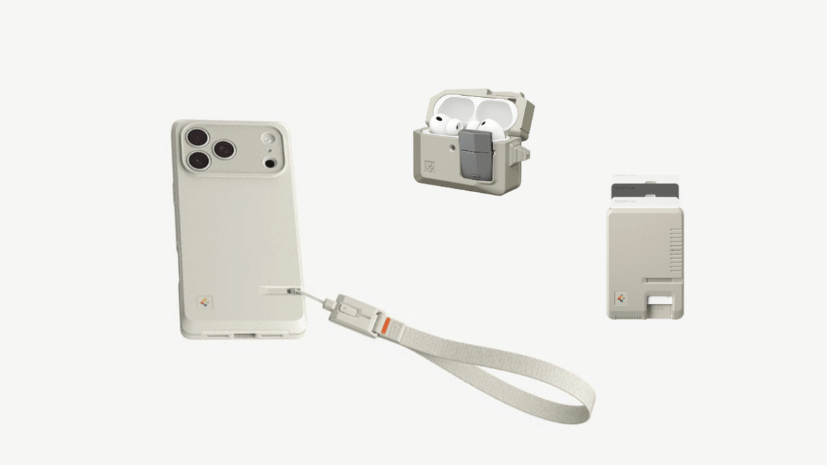 Spigen lança mais acessórios inspirados no Macintosh, incluindo case para os AirPods Pro 3