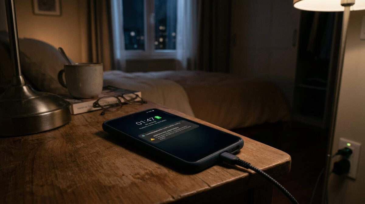 Você pode estar danificando a bateria do celular todas as noites sem percebe