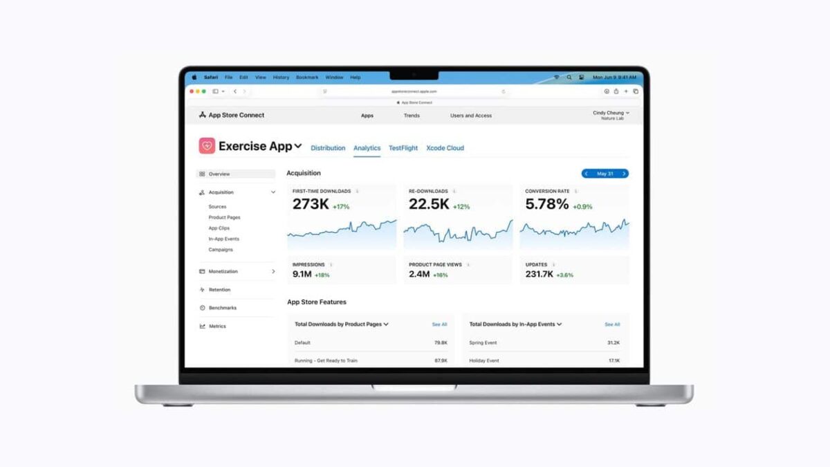App Store Connect agora pode monitorar mais de 100 novas métricas, entre outras novidades