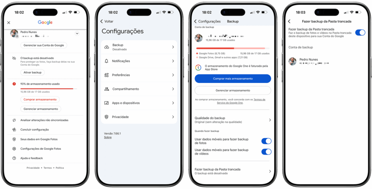 Como fazer um backup da pasta trancada no Google Fotos [iPhone e iPad]