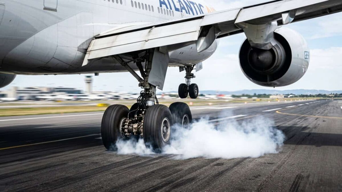 Por que os pneus de avião não estouram ao pousar?