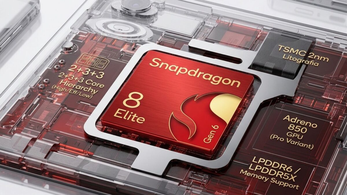Snapdragon 8 Elite Gen 6 deve ter potência alta e variante Pro entusiasta