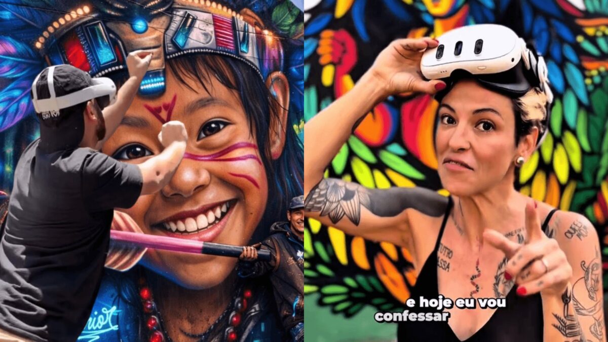 Trapaça ou arte? Muralistas do mundo todo usam VR para pintar paredes perfeitas