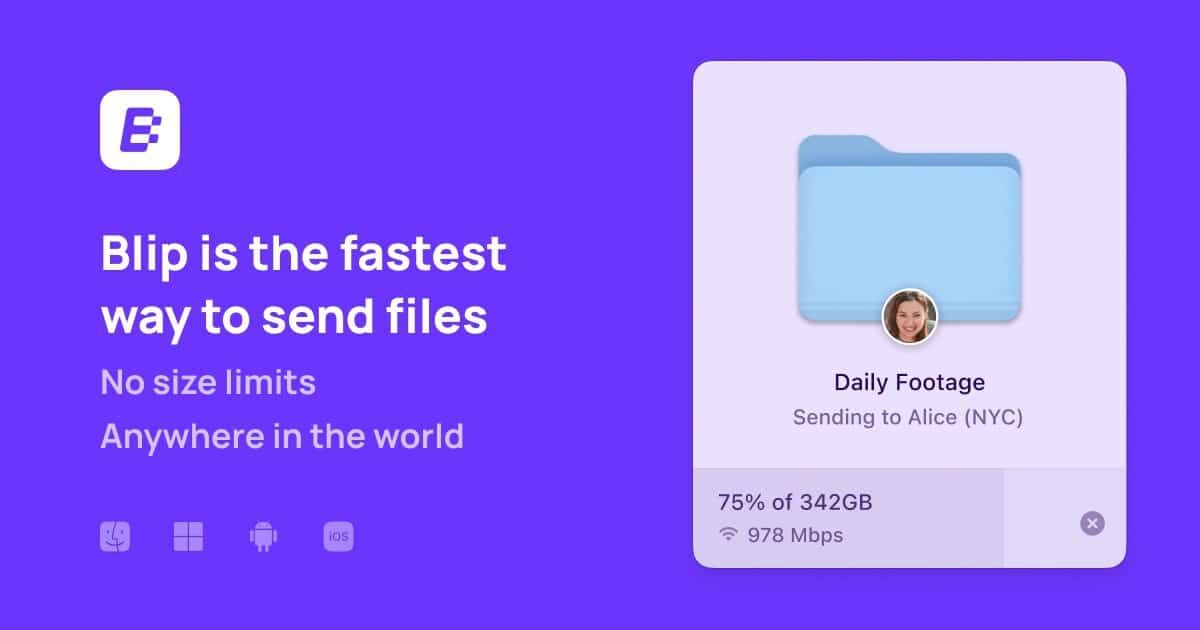 App Blip é um AirDrop “turbinado”, compatível com vários sistemas operacionais