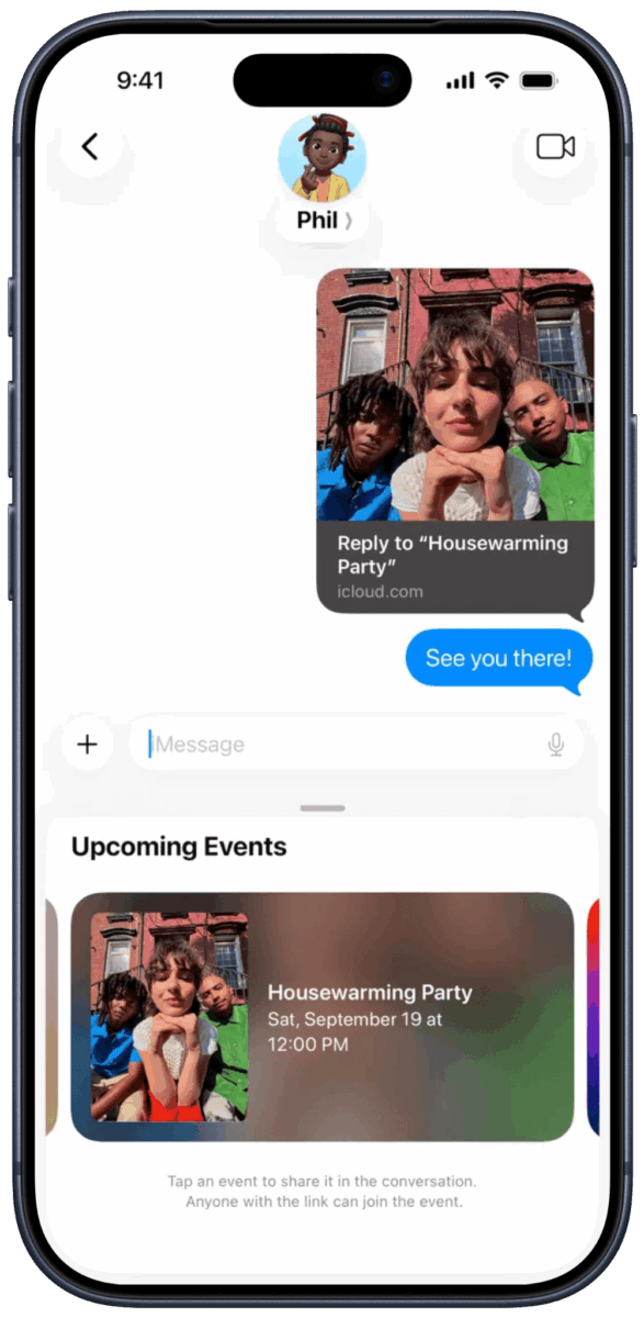 App Convites ganha integração com o iMessage, atualização de convidados e mais