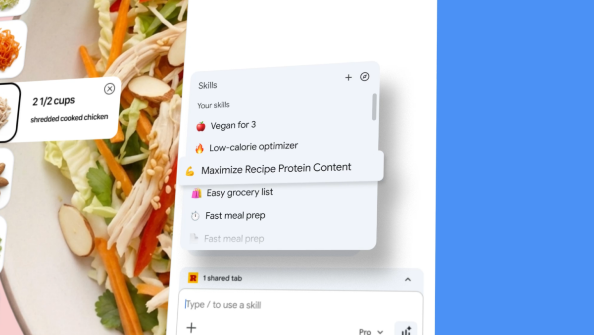 Chrome ganha prompts de IA para realizar tarefas com um clique