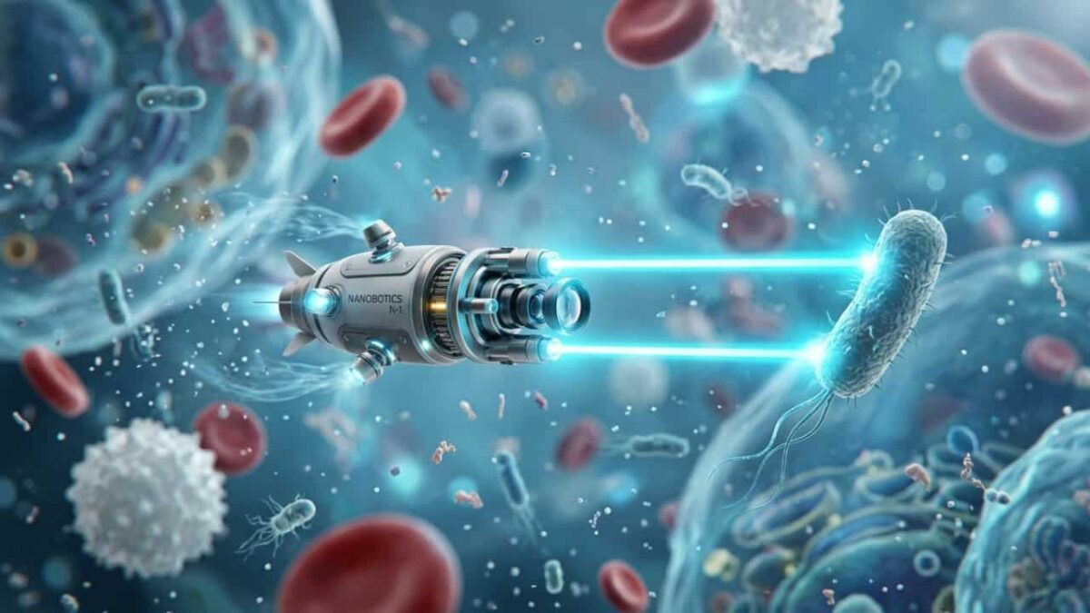 Cientista criaram um nanorrobô menor que 1 micrômetro que caça bactérias, as transporta e as libera exatamente onde elas querem
