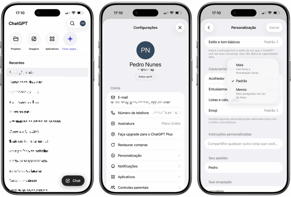 Como controlar a exibição de listas e cabeçalhos no ChatGPT [iPhone, iPad, Mac e web]