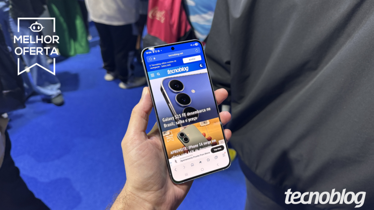 Galaxy S25 FE 5G recebe 45% de desconto em oferta na Amazon