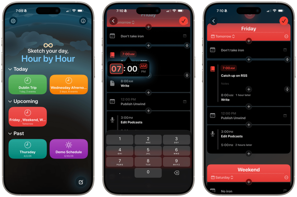 Hour by Hour é um app que facilita registrar rotinas encadeadas no iPhone