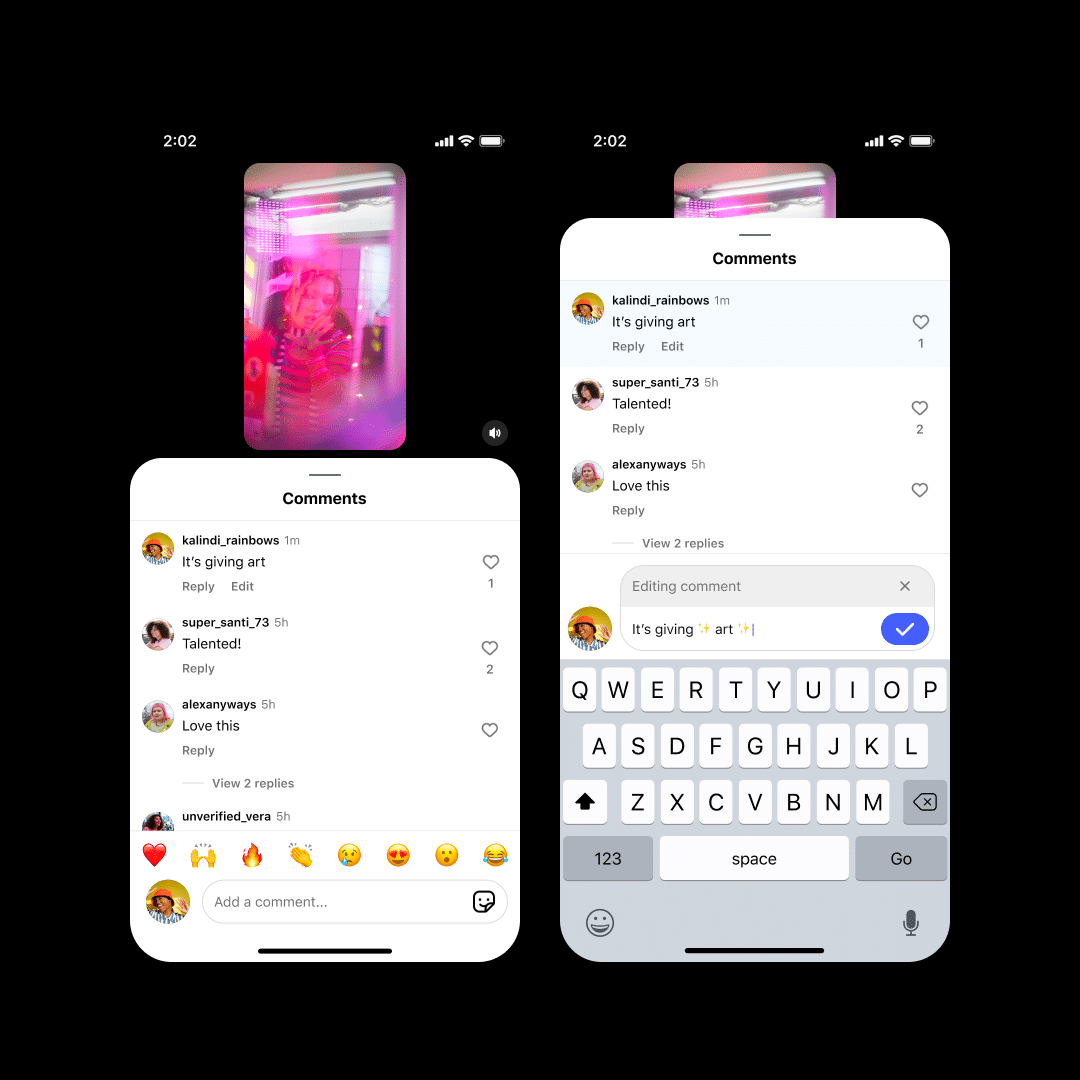 Instagram começa a permitir edição de comentários em posts