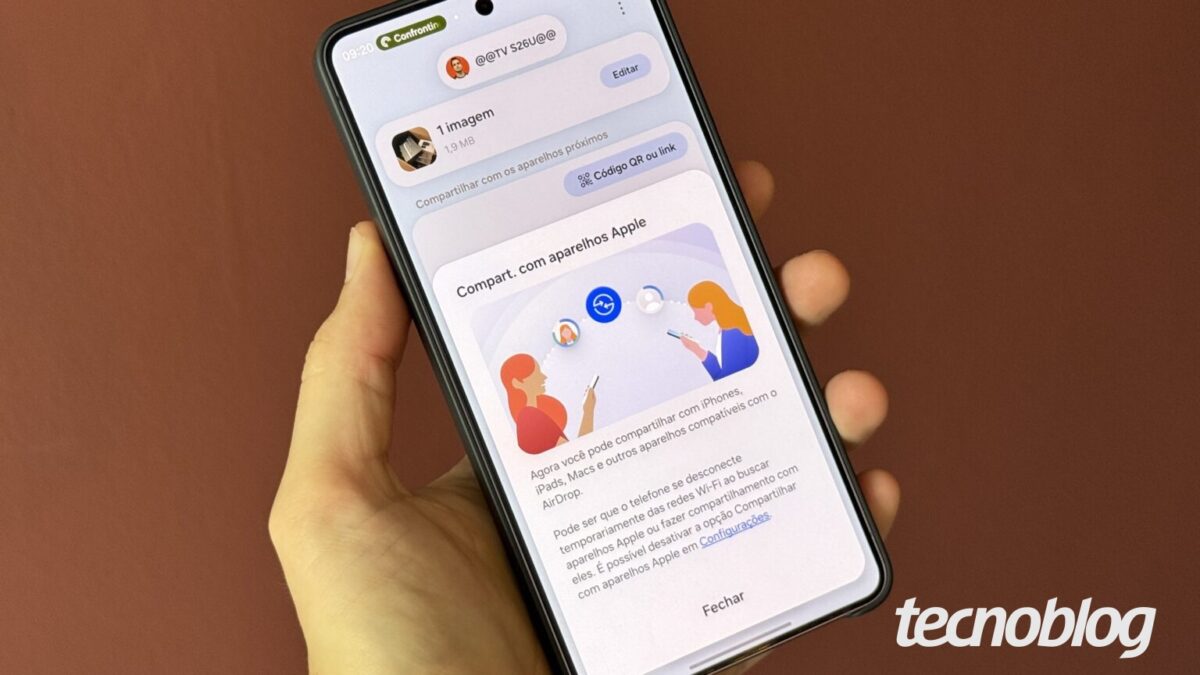 Mais celulares Galaxy ganham suporte ao AirDrop da Apple