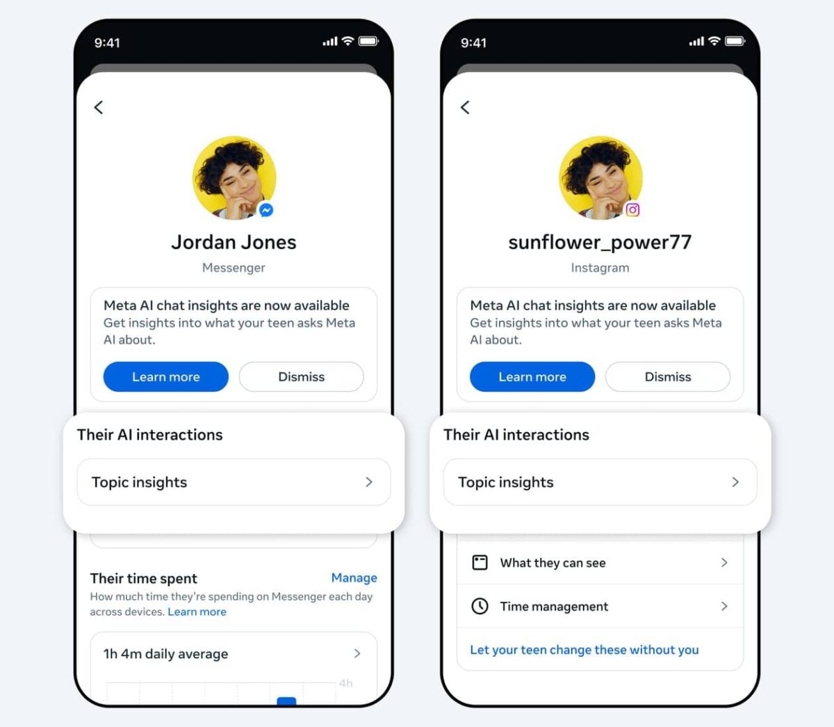 Pais já podem monitorar temas de chats dos seus filhos com a Meta AI
