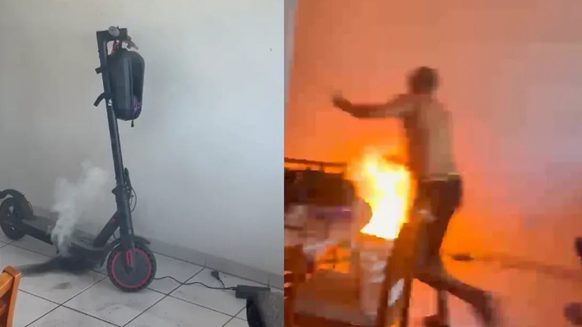Patinete elétrico explode dentro de apartamento em Maceió