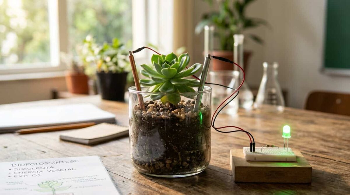 Planta começa a gerar eletricidade durante a fotossíntese e acende luz em laboratório