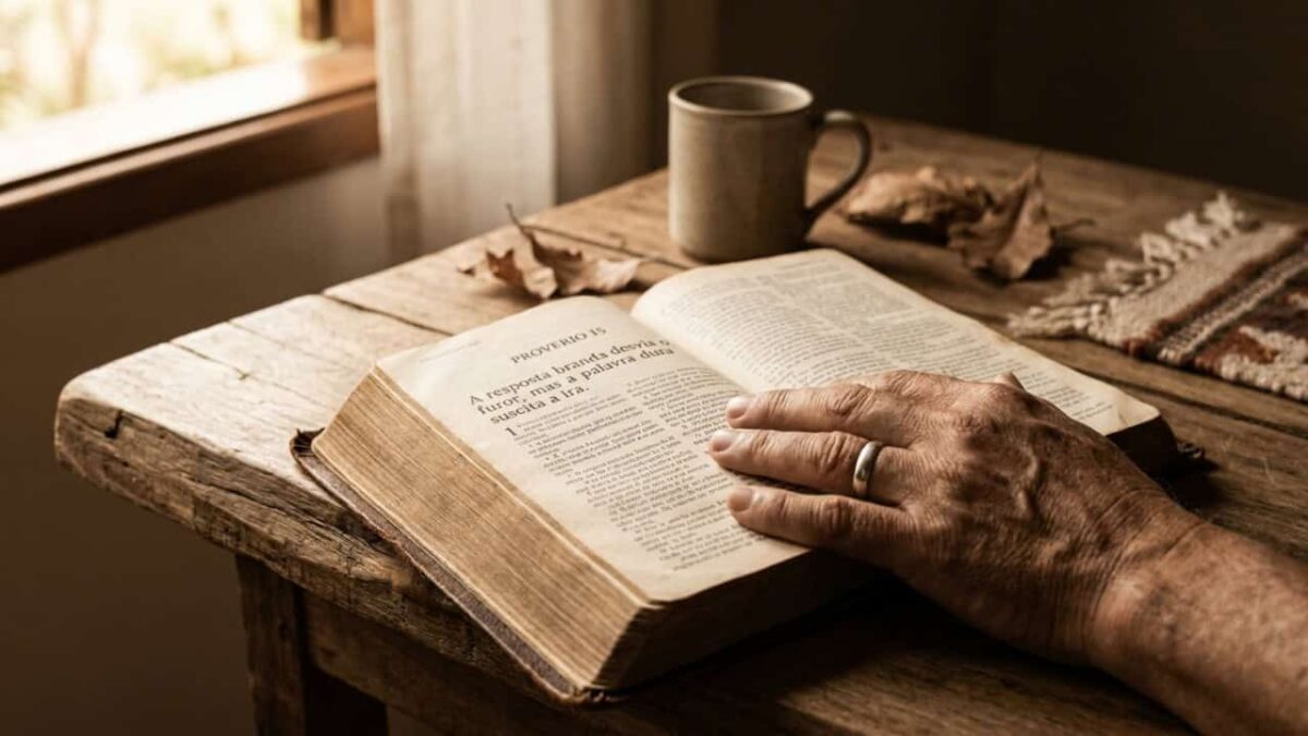 Provérbio bíblico: “A resposta branda desvia o furor, mas a palavra dura suscita a ira.”