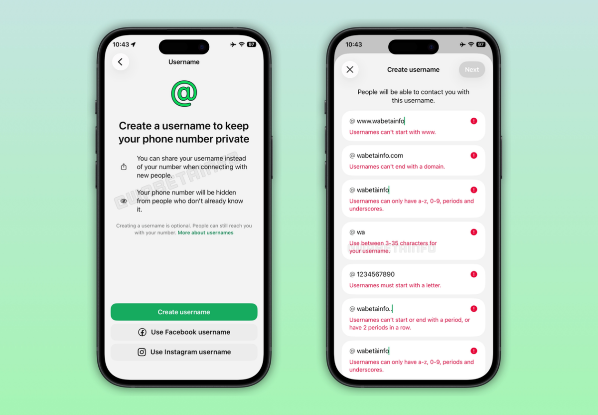 WhatsApp finalmente recebe recurso de nomes de usuário no iOS