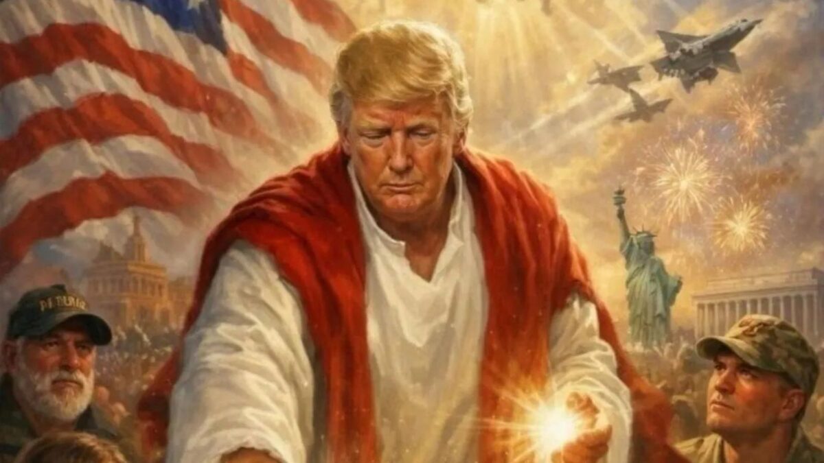 Trump deleta imagem gerada por IA em que aparece como Jesus