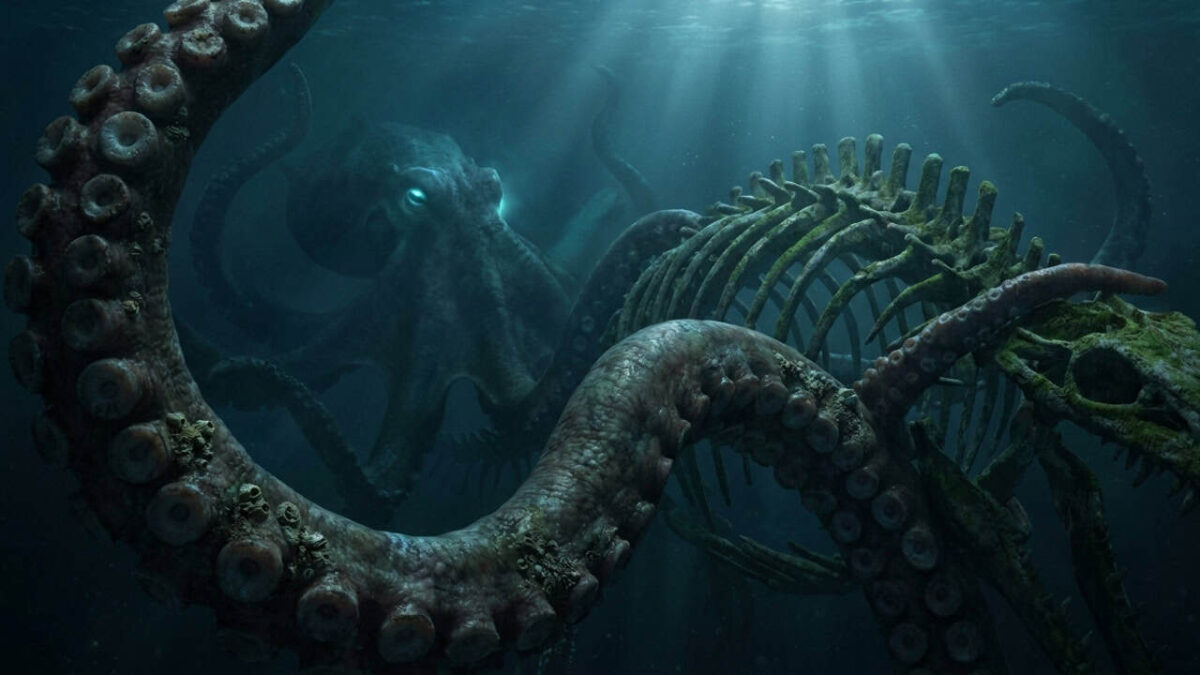 ‘Kraken’ sempre foi real: descoberta colossal revela polvo gigantesco que reinou nos oceanos e se alimentou de répteis enormes