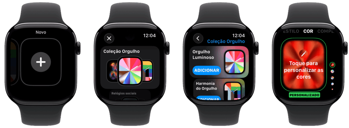 Como personalizar o wallpaper e o mostrador Orgulho Luminoso [iPhone e Apple Watch]