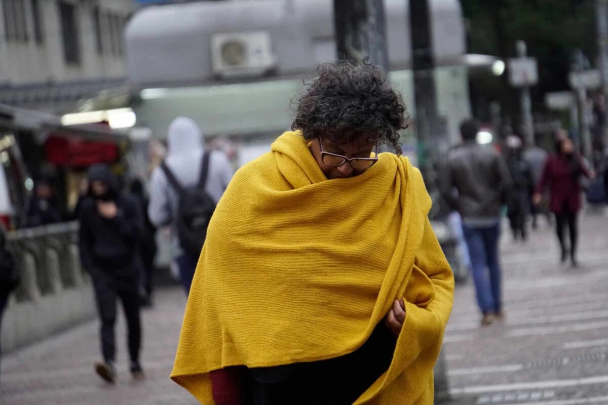 Frente fria derruba temperaturas em parte do Brasil