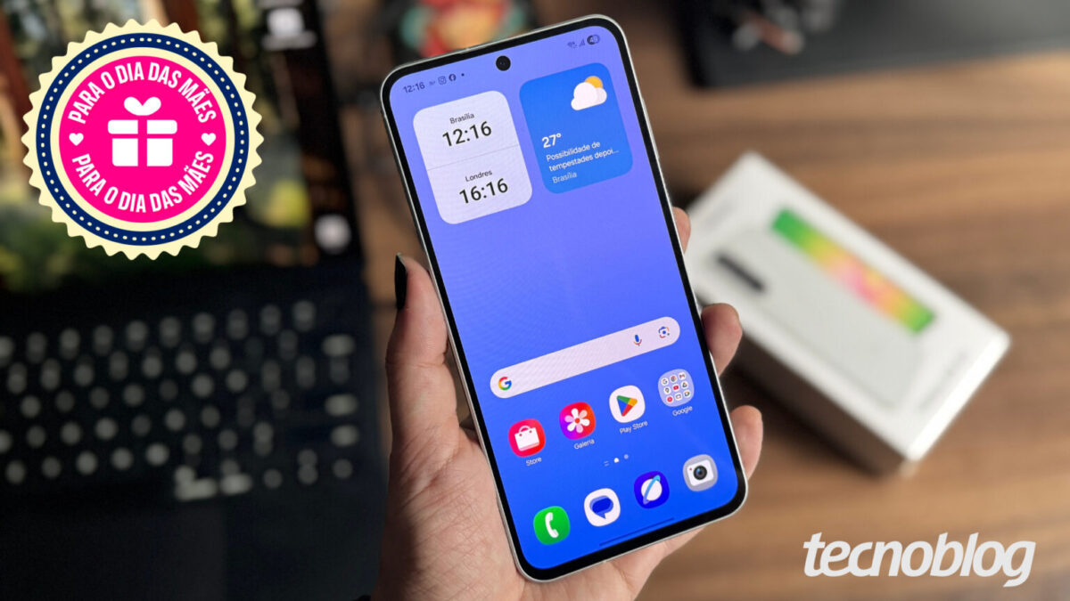 Galaxy A56 (256 GB) tem o menor preço do ano no Magalu para o Dia das Mães 2026