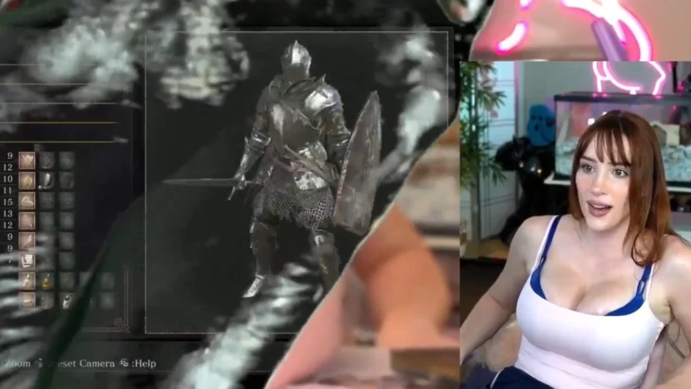 Streamer é suspensa da Twitch após jogar Dark Souls nos pés em live