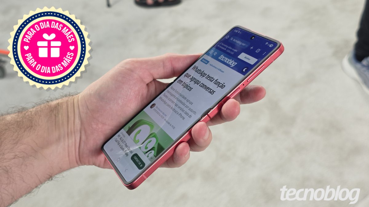 Ainda dá tempo: Galaxy Z Flip 7 (512 GB) com 41% OFF para o Dia das Mães 2026