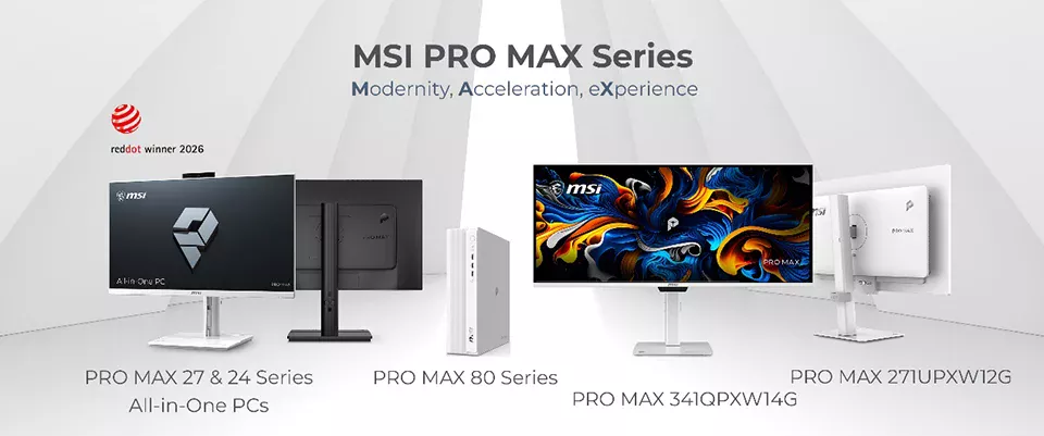 MSI lança nova linha de monitores PRO MAX, focada em usuários de Macs