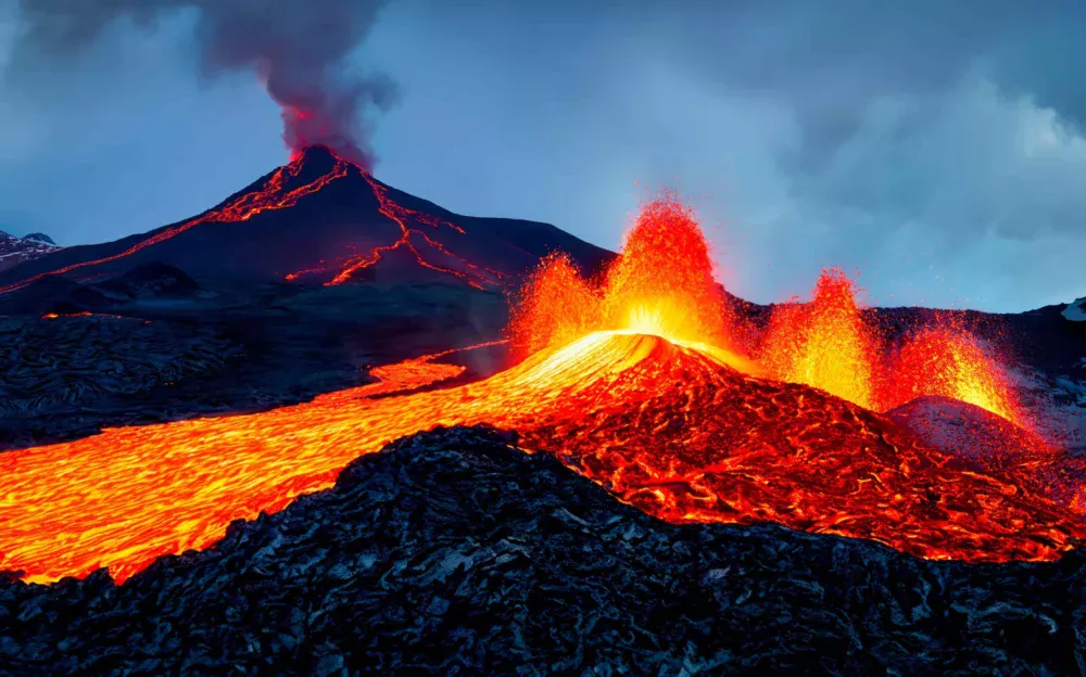O que aconteceria se você usasse concreto para conter a erupção de um vulcão?