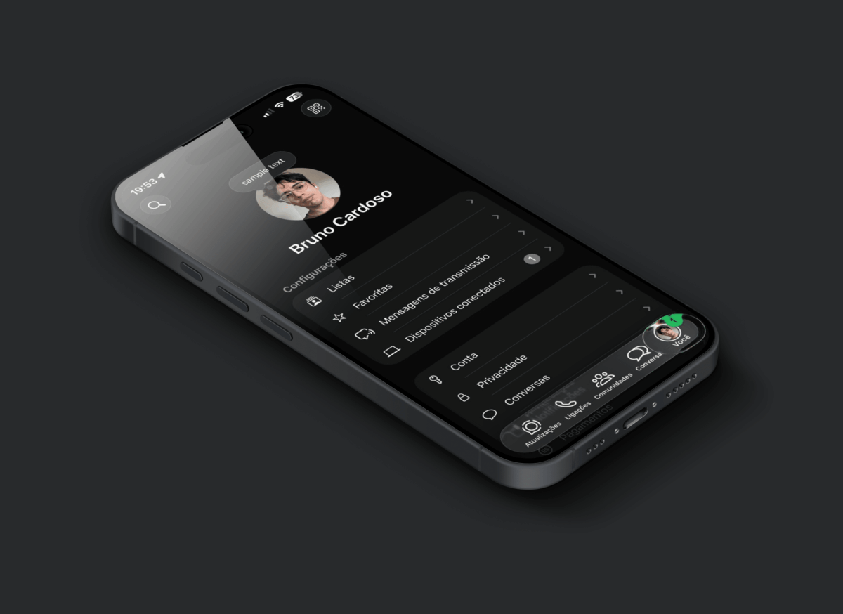 WhatsApp finalmente libera o visual Liquid Glass para mais usuários!