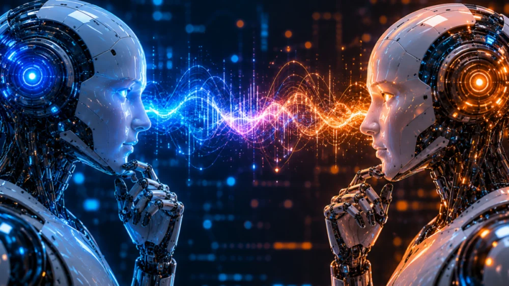 Duas inteligências artificiais perceberam que estavam conversando entre si e trocaram a linguagem humana por sinais sonoros: o experimento que chamou a atenção do mundo da tecnologia
