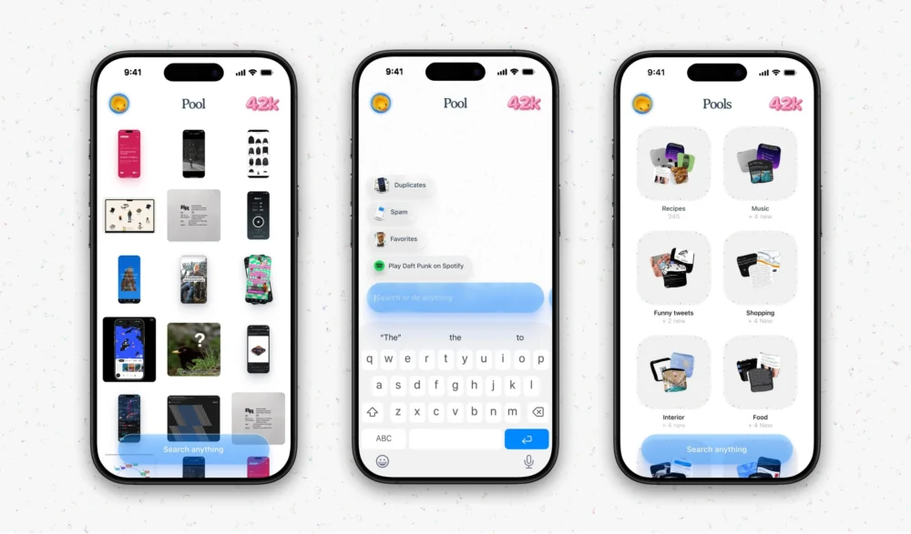 Pool é um app para iOS que organiza screenshots de forma inteligente