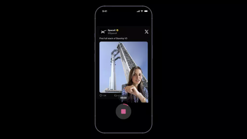 Agora é possível reagir a posts com vídeo no app do X para iOS