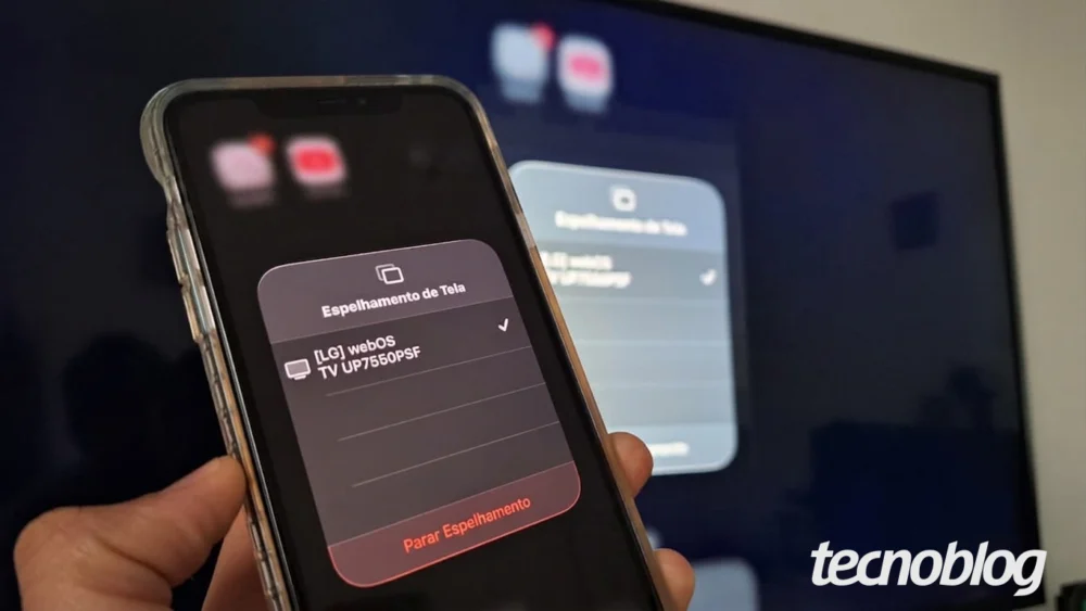 Como espelhar o iPhone na TV ou Mac