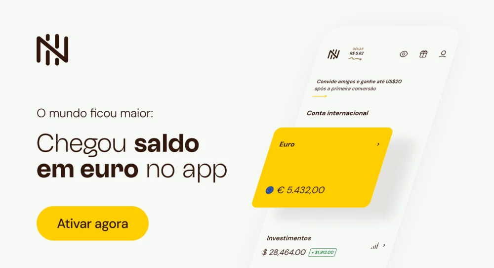 Conta da Nomad agora também tem saldo em euro!