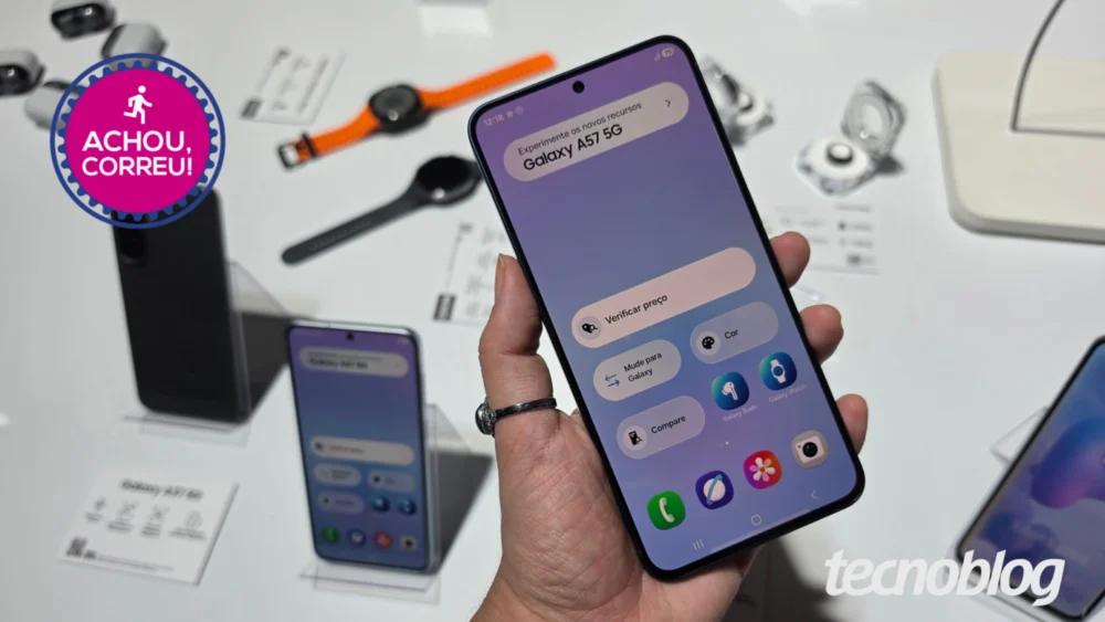 Galaxy A57 (256 GB) cai 40% na melhor oferta desde o lançamento na Amazon