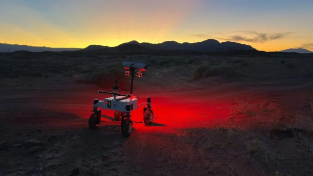 O novo rover da NASA percorreu o deserto dez vezes mais rápido que os veículos atuais e pode abrir caminho para explorar regiões antes inacessíveis da Lua e de Marte