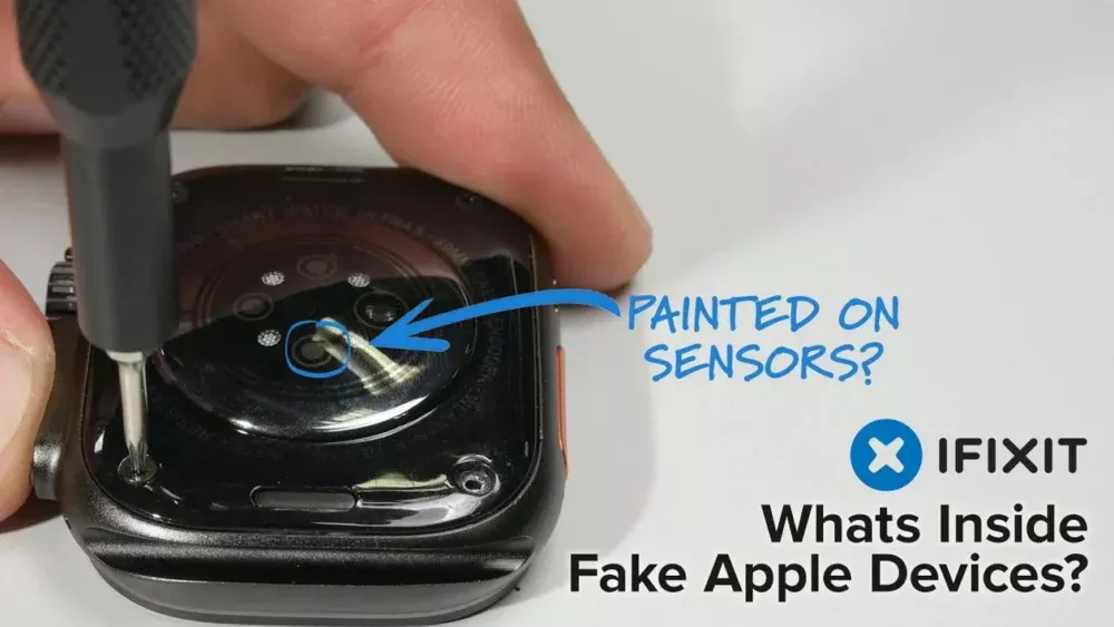 iFixit desmonta Apple Watch Ultra 3, AirPods Max 2 e Pro 3 falsificados