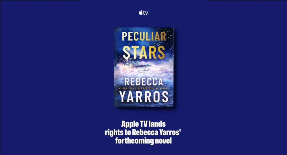Apple TV adaptará “Peculiar Stars”, futuro romance de Rebecca Yarros