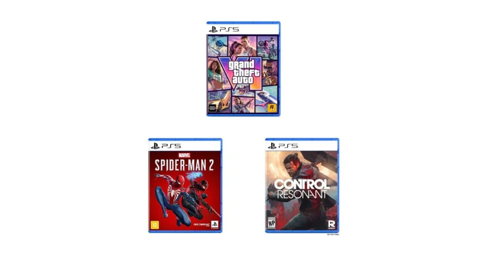 GTA VI, Spider-Man 2 e mais: seleção de jogos PS5 em oferta na Amazon